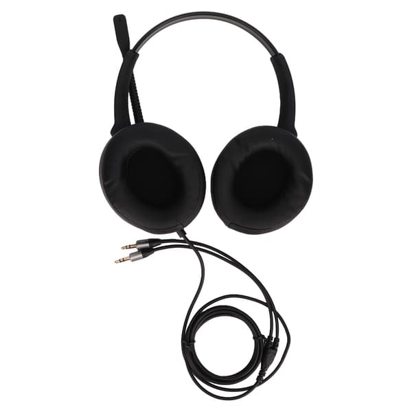 Mobiltelefon Headset Støjreducerende Dobbelt 3,5 mm Jack Lav Forvrængning Kommunikations Computer Headset med Mikrofon