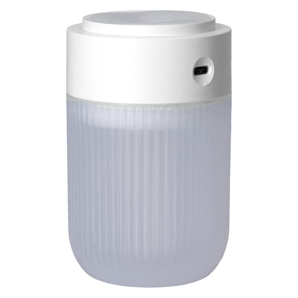 Cool Mist Luftfugter Mini Bærbar 250 ml USB Ultra Stille Diffuser med Farverigt Natlys Hvid