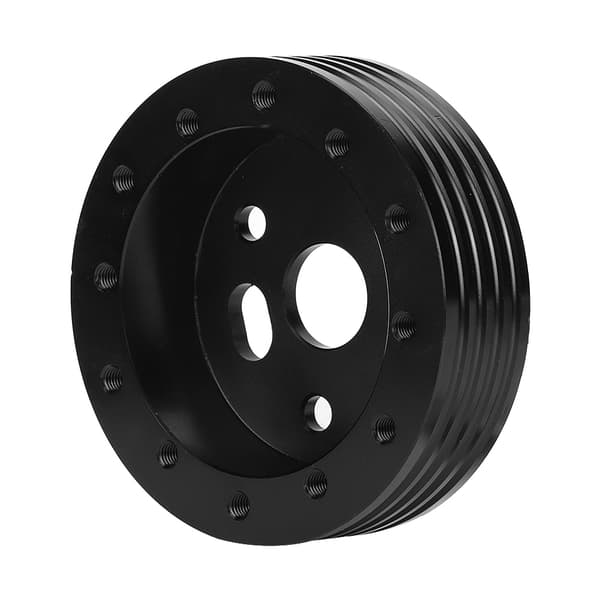 1in Aluminium Ratnav Spacer til 5 6 Huls Hjul til 3 Huls Adapter (Sort)