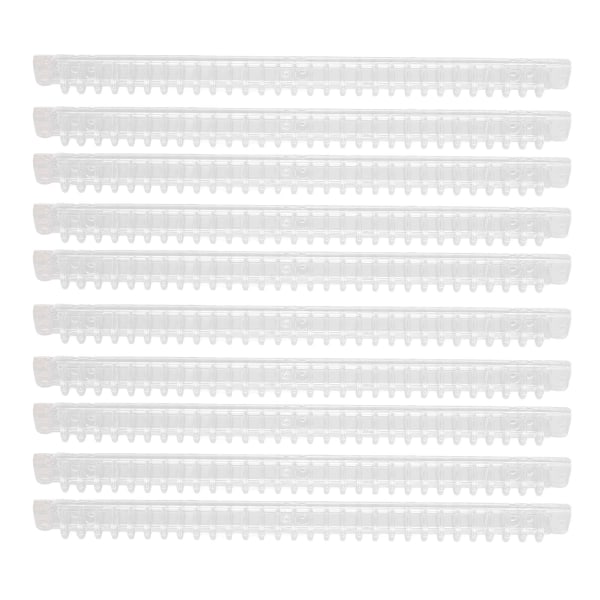 10 st spiralbindningsfjädrar 100 ark kapacitet ryggkam 30 hål transparent set kit