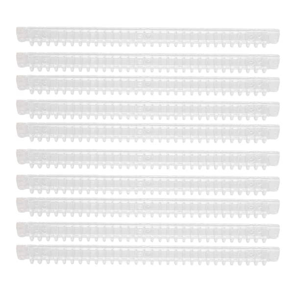 10 st spiralbindningsspolar 100 ark kapacitet ryggkam 30 hål transparent set kit