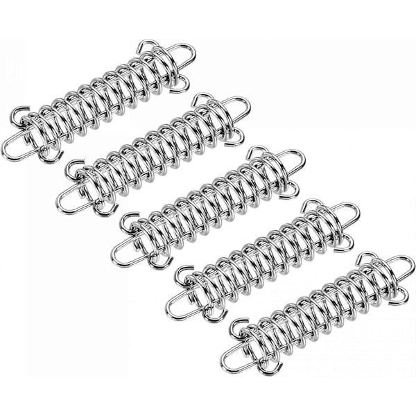 Tältfjäderspänne, 90x30mm Kraftig Typ Rostfritt Stålrep för Markiser Presenningar Trådhyllor, 10-pack