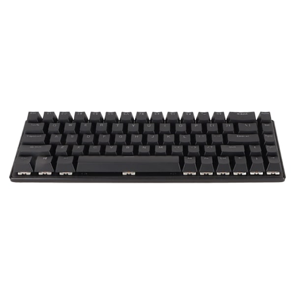 Speltangentbord USB 68 tangenter Blå brytare N Key Rollover 10 RGB-bakgrundsbelysningslägen Trådbundet tangentbord för stationär bärbar dator Svart
