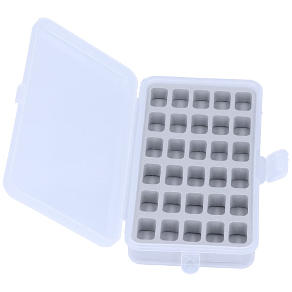 Bobbin Box Organizer Plastkasse Transparent 30 Slots Tomme Spoler Syning Håndværk Opbevaring