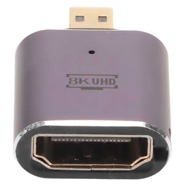 HD Multimedia Interface Hona till Micro HD Multimedia Interface Adapter med LED-ljus 48Gbps Stöd 8K Micro HD Converter