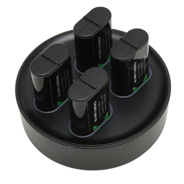 Genopladelig batteripakkeoplader 4 x1200mAh højkapacitets backup-batteri til X ONE til X-serien spilcontrollere