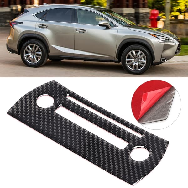 Kolfiber Bil Interiör CD Kontrollpanel Ram Trimskydd Passar för Lexus NX 200 200t 300h 14-19