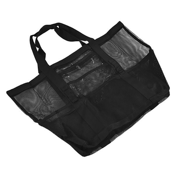 Strandvesker Mesh Oxford Cloth Oversized Oppbevaringsvesker for Strandpiknik Grill Camping