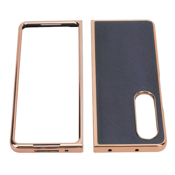 Phone case Nano elektropläterad kohud Cross Grain cover till Samsung Galaxy Z Fold 4 Blue