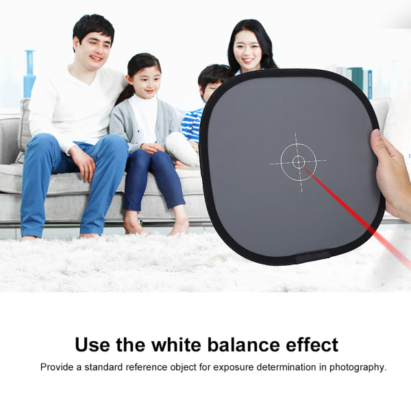 18 % grå hvitbalanse referansekort med veske - fotografitilbehør (30 cm)