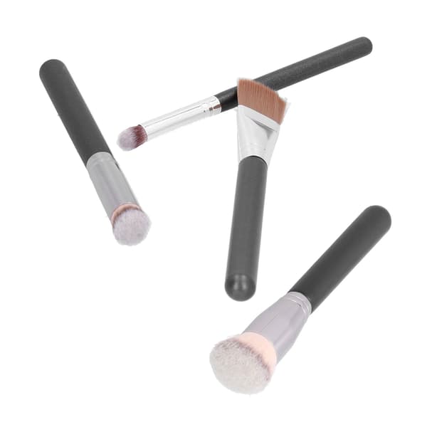 4 STK Makeup Børstesæt Bløde Børstehår Kosmetiske Børster til Foundation Concealer Blush Pudder