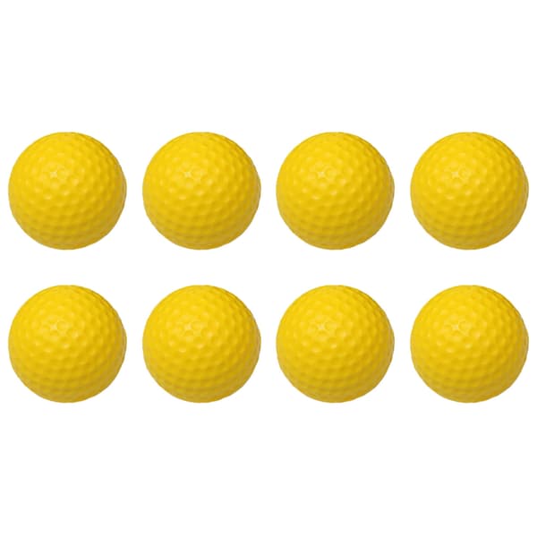 42,6 mm Golfbold PU Blød Monolags Golftræningsbold til Indendørs Træning Tilbehør Gul 12 stk.