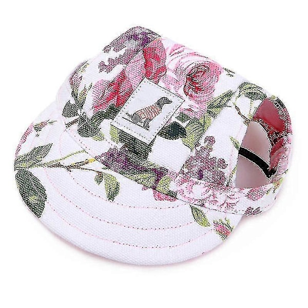 Hatte til kjæledyr med ørehull, justerbar baseballcaps for store, mellomstore og små hunder, sommerhatt, solhatt for utendørs fotturer, kjæledyrprodukter Zekai XL Rød