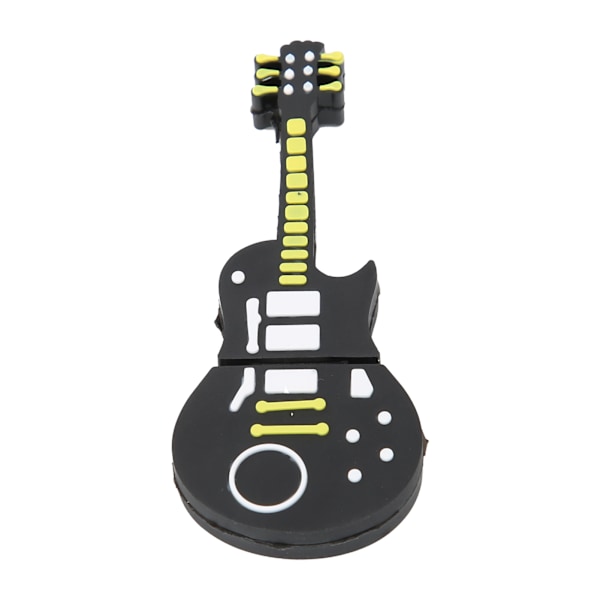 Flash Disk Bærbar Tegneserie Gitarformet USB-Minnepinner for Informasjonslagring Dataoverføring Gave (128 GB)
