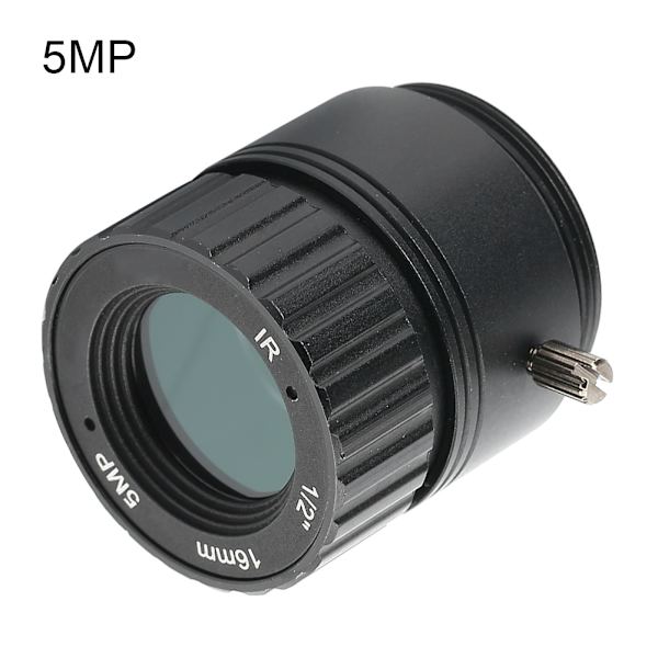 CCTV fast objektiv 16 mm 5 MP High Definition CS-fäste för säkerhetskamera