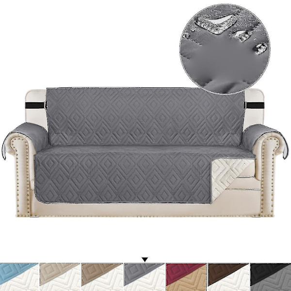 Vandtæt Universal Pet Sofa Cover - Sort, Anti-Slip Møbelbeskytter - 1 Person 2 Person Sort