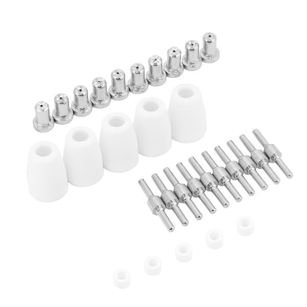 30st/set PT-31XT Plasmaskärbrännare Förbrukningsmaterial Munstycke Elektrod Skydd Virvelring Kit
