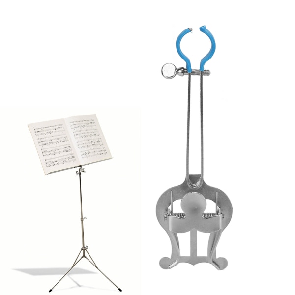 Bærbar Marching Lyre Nodeholder Stand - Trompet Nodeklip - Musikinstrumenttilbehør