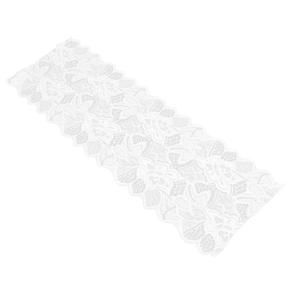 Spetsband DIY Bomulls Nät 16,5 cm Bredd 10 Yards Utsökt Spetskant för Gardin Kläder Duk Present Dekoration Vit