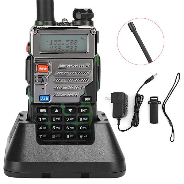 UV-5RE Camouflage Car Walkie Talkie Professional Dual Band Two-Way Radio (100-240V)US