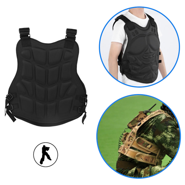 Nylon Sort Vest Beskyttelse Veste til CS Spil Sikkerhed Driver