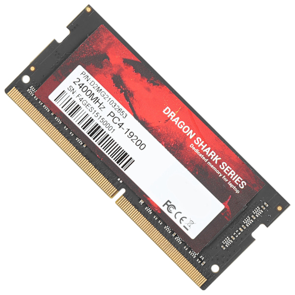 DDR4 RAM ohut alumiini korkea suorituskyky helppo asentaa DDR4-2400MHz PC4-19200 kannettava muisti 8GB