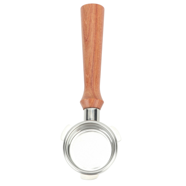 Pohjaton portafilter 54mm 3 korvaa Massiivipuukahva Ruostumaton teräs Kahvipohjaton suodatin Breville 8 -sarjalle F -tyyppi Brasilialainen ruusupuu