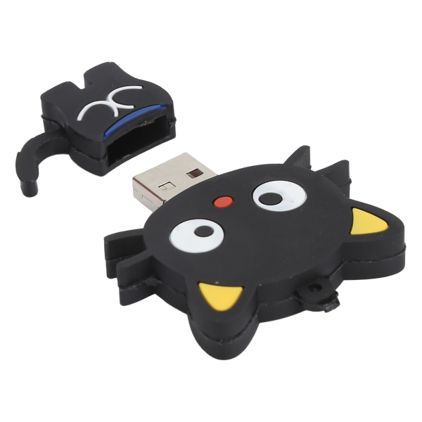 USB 2.0 Flash Drive Cat Shape Universal Memory Stick Tecknad Design Söt Praktisk för lagring Gift64GB