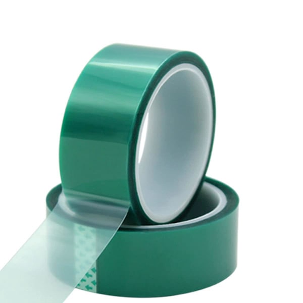 2 stk. PET Højtemperatur Maskeringstape, Varmebestandig Polyester Klæbetape med Silikone Lim til Maling, Printkort, 3D Printere (30mm*30m)