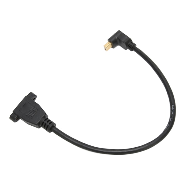 DP-naaras - Mini DP -uroskaapeli, lukittava kaksoisreikä, Displayport-sovitin QXGA 2560x1600 resoluution lähtöön
