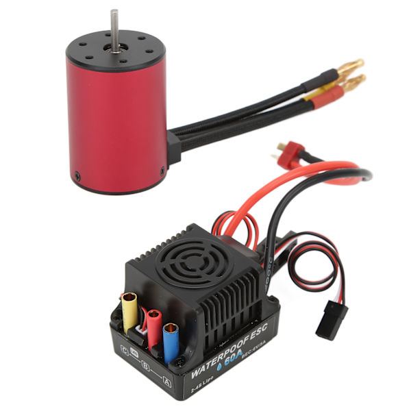 S3650 2300V harjaton moottori + 60A harjaton ESC Combo RC-auton osat 1/10 kauko-ohjattavaan autoon