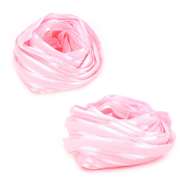 Tygband Bredd 0,6 tum Längd 10 Yards Flexibelt Presentinslagningsband för Bröllopsfest Handgjord(Rosa Färg Nummer 5 )