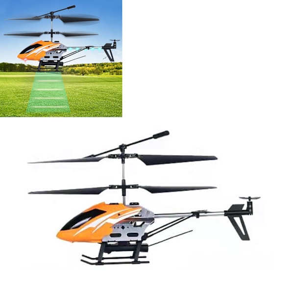 2,4 GHz fjärrkontrollhelikopter med kamera Mini RC Copter Flygplan Modell Leksak för barn Vuxna Nybörjare Gul