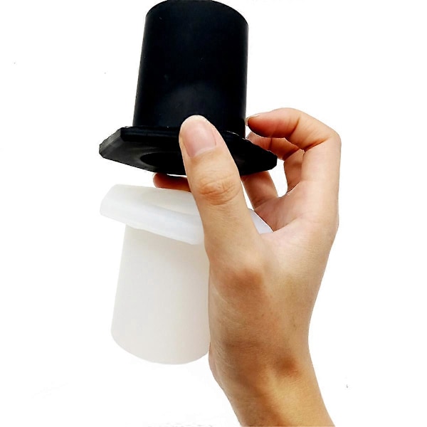 Gummi Paraply Kegle Ring Hul Prop til Terrasse Paraply Ramme Sort