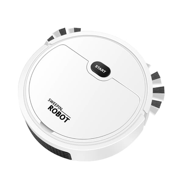 Robotdammsugare USB Smart 3-i-1 Sug-, Sop- och Moppfunktion Automatisk Dammsugare Vit - 1 Styck