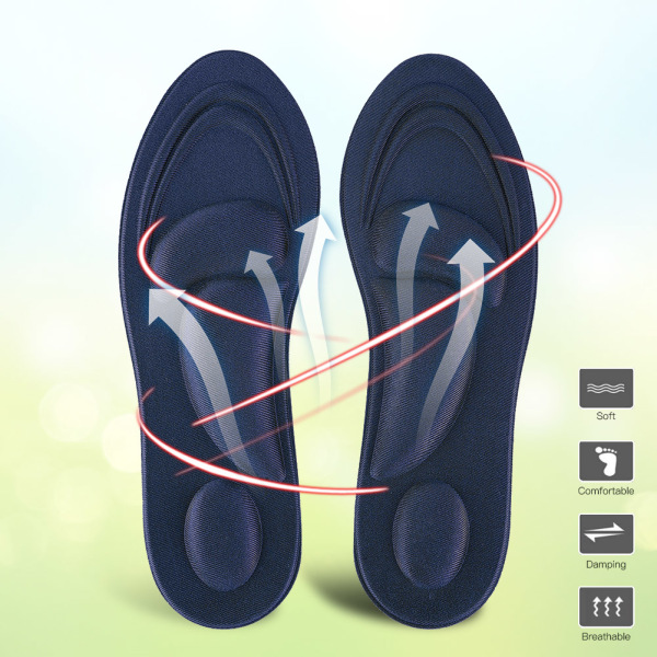 Memory Foam Arch Support-indlægssåler til flade fødder - Forbedret komfort og støtte Women's model