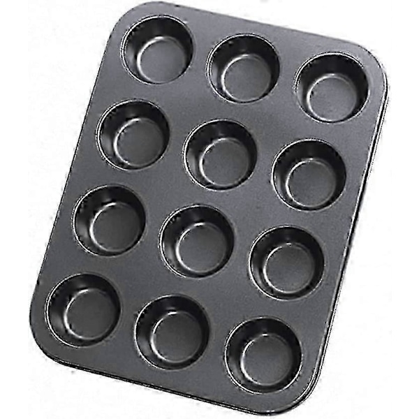Rund Non-Stick Kageform til Køkkenet 12 rum Kulstofstål bageform