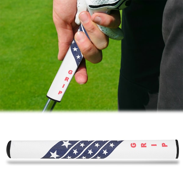 Luistamaton PU-päällysteinen mukava golfmailan putterin kahvan vaihtotarvike (valkoinen)