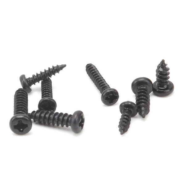 640 stk Pan Head Tapping Skruer Sett Black Cross Carbon Steel Festener Sortiment Kit
