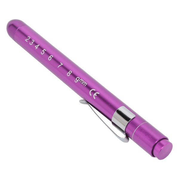 Gul penna ljusmätare LED aluminiumlegering bärbar medicinsk inspektion penna lampa för sjuksköterskor doktor lila