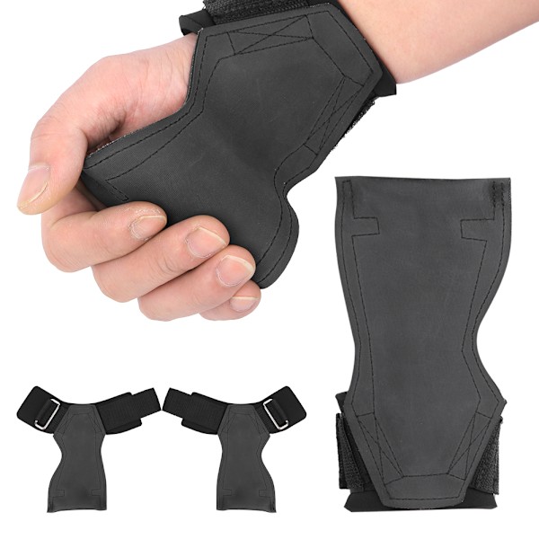 Gummi Anti Skid Gym Handskar Grepp Pull Up Tränings Hantel Hantel Vikt Träning Grepp Pads(M )