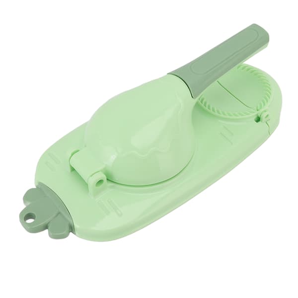 2 i 1 Dumpling Maker Lätt att använda Tidsbesparande Dumpling Skin Wrapper Form för Hem Restaurang Grön