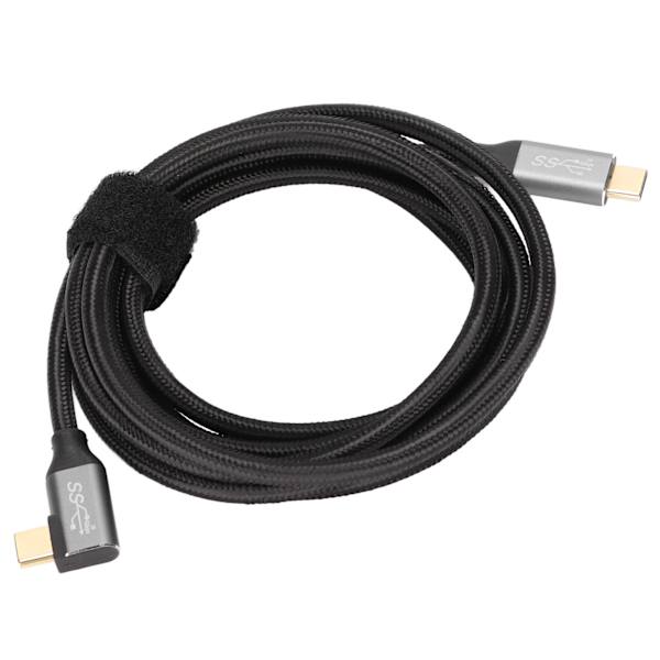 2m 100W 4K Retvinklet 5A Type C PD Kabel til Huawei Telefoner Tablets USB C til USB C Kabel