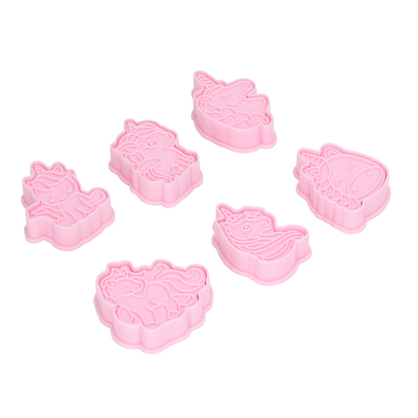 Fondant Embosser - Enkel rengjøring DIY Making ABS Fleksibel Gjenbrukbar Sjokolade Stempel Sett for Baking Cupcake