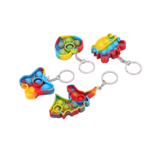 Mini Simple Keychain Stress Relief Hand Toy Anxiety Stress Relief Office Desk Toy for Kids