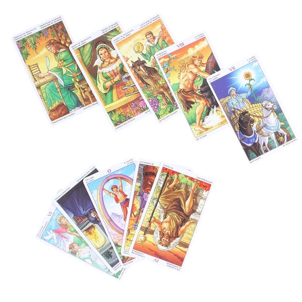 Årshjulets Tarotkort Hologram Papir Spådom Spillekort Underholdningsbrætspil