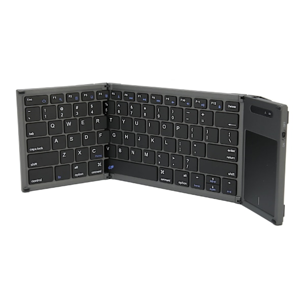 Bärbart Bluetooth tangentbord Vikbart resetangentbord för multi enheter med pekplatta för OS X för Android för Windows