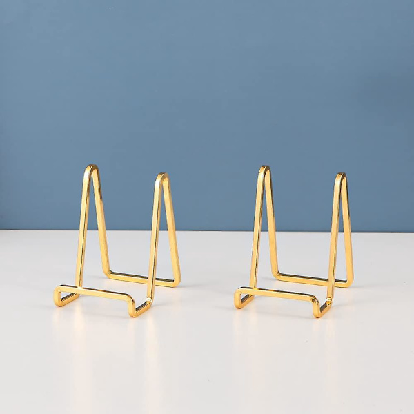 Dekorativ metalpladeholder - 4,5 tommer staffeli-displayholder