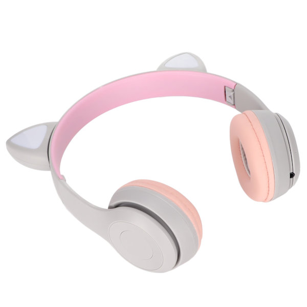 Cat Ear Bluetooth kuulokkeet melua vaimentavat sisäänvedettävä langaton pistokekortti LED värivalo lasten kuulokkeet
