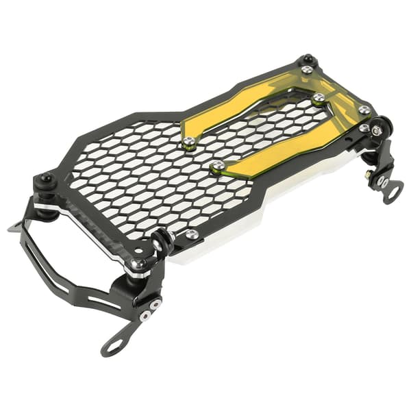 Frontlyktebeskyttelse i rustfritt stål med akryllampe Patch Passer for R1200GS R1250GS Oransje